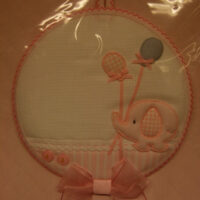 Fiocco nascita elefante rosa