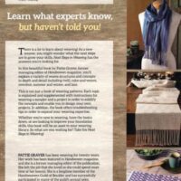 Next step in weaving, pattie graver