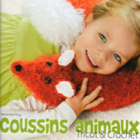 Coussins animaux tricot e crochet