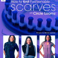How to knit fashionable scarves on circle looms