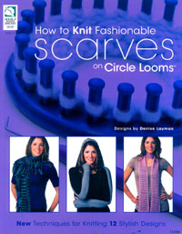 How to knit fashionable scarves on circle looms