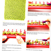 Learn to knit on long loom