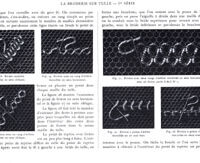 Tulle embroidery