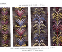 Tulle embroidery