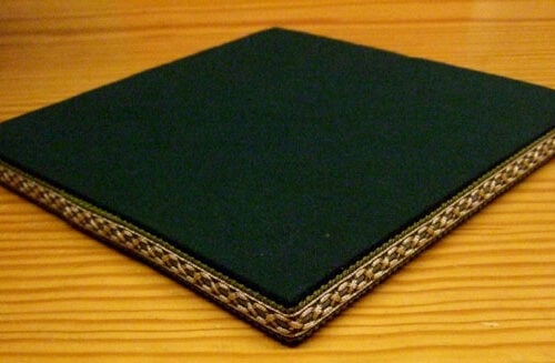 Tombolo piatto quadrato cm 25, verde