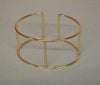 Bracciale in bronzo dorato 22kt