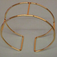Bracciale in bronzo dorato 22kt