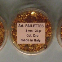 Paillettes mezzo fino oro gr 5 oppure gr 25