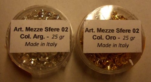 MEZZE SFERE ARGENTO MM 4,5