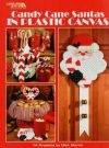 Candy cane santas in plastic canvas