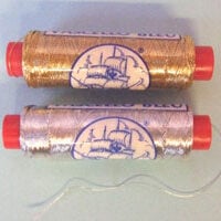 Vascello blu, filato cucirino argento o oro n°50  