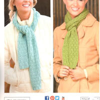 Made with the knook simple scarves