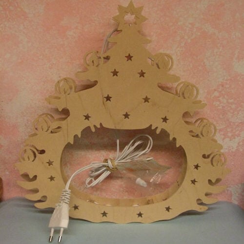 Schwibbogen albero con luci elettriche