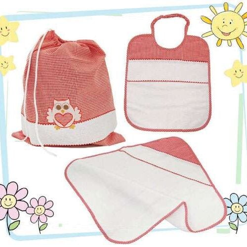 Kit asilo baby gufetto, quadretti tanti colori