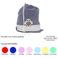 Kit asilo baby gufetto, quadretti tanti colori