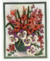 Pannello in cotone per ricamo silk (a5): violette - immagine 2