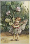Pannello in cotone per ricamo silk (a4):  fatina trifoglio bianco - immagine 2