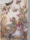 Pannello in cotone per ricamo silk (a4):  fatina rosa - immagine 2