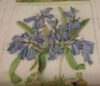 Pannello per ricamo silk (a4):  campanelle azzurre - immagine 2