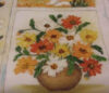 Pannello per ricamo silk (a4):  margherite arancio - immagine 2