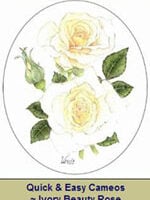 Pannello in cotone per ricamo silk:  rose