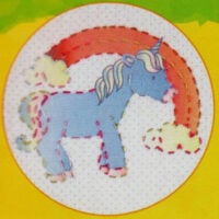 uni Telaio con disegno ricamo, cm 12,5, dmc 6+