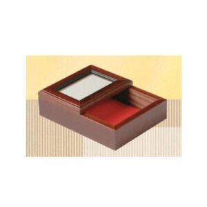 Scatola rettangolare in legno cm 18,2 x 13,2 x 6,2
