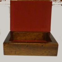 Scatola rettangolare in legno cm 18,2 x 13,2 x 6,2