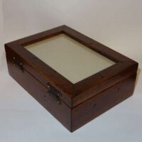 Scatola rettangolare in legno cm 18,2 x 13,2 x 6,2