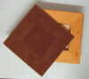 Sottopentola in legno con angolo smussato cm 15x15/vetro cm 6x6 - immagine 2