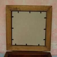 Scatola quadrata in legno cm 20 x 20 x 7,3