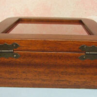 Scatola quadrata in legno cm 20 x 20 x 7,3