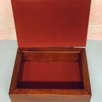 Scatola rettangolare in legno cm 15,5 x 20 x 7,3