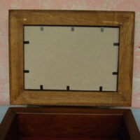 Scatola rettangolare in legno cm 15,5 x 20 x 7,3