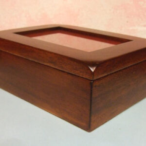 Scatola rettangolare in legno cm 18,2 x 13,2 x 6,2