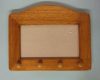 Appendino con 4 ganci in legno chiaro cm 25,5 x 20,5
