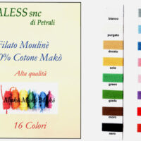 Kit 16 mouline' di cotone tinta unita aless