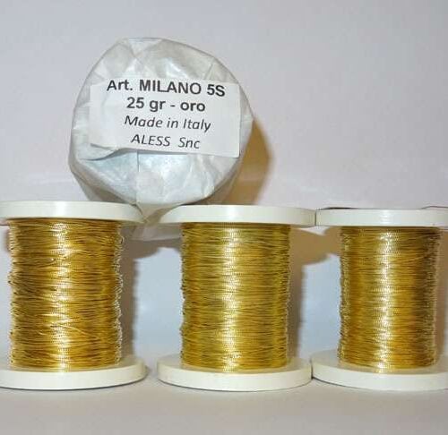 Milano oro fino 990 liscio e lucido-gr 25 misura 4s-5s-6s-7s