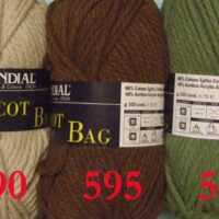 JOLLY/ KIT 3 gomitoli tricot bag gr 100 mondial marrone