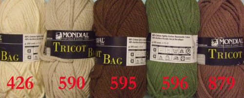3 gomitoli tricot bag gr 100 mondial marrone