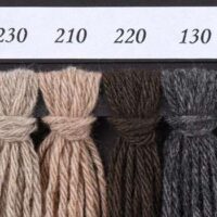 Ecocashmere: 98% cashmere-2% lana, ferri n°3,5/4, tanti colori gr 25/75mt
