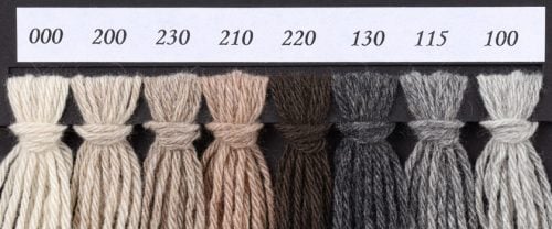 ECOCASHMERE: 98% CASHMERE-2% LANA, FERRI N°3,5/4, TANTI COLORI GR 25/75MT