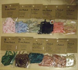 Nastrini organza 38 mm, ricamo silk ribbon