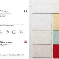 Lino 444 (fili 24x21) sotema rosso 14 altezza cm 70 € 21,00 al metro, vendita a multipli di 50 cm