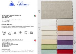 Lino colorato 20l (15x15 fili) sotema, pezzi gia' tagliati varie misure come da indicazione