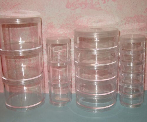Scatola portaperline componibili in plastica stafil