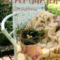 Secret garden: two quilt patterns, lise bongean