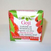 Dal frantoio nesti dante, sapone vegetale di marsiglia gr 100 argan, goji, cedro, lavanda, aloe