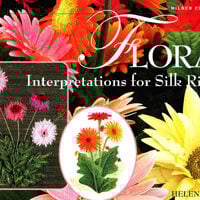 Floral interpretazioni per il ricamo con il nastrino di seta