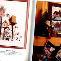 Silk ribbon embroidery from clothing and quilt